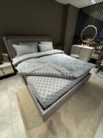 Çift Kişilik Welsoft Pufidik Uyku Seti Gri Zincir Desenli - Görsel 3