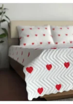 Kalpli Yatak Örtüsü Beyaz - Görsel 3