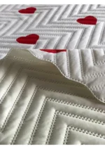 Kalpli Yatak Örtüsü Beyaz - Görsel 5