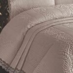 Siena Dantelli Yatak Örtüsü Cappucino