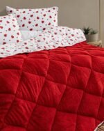 Çift Kişilik Çift Taraflı Welsoft Pufidik Uyku Seti Kalpli - Görsel 2