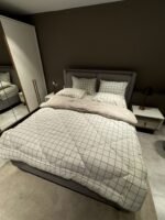 Çift Kişilik Welsoft Pufidik Uyku Seti Krem Kare Desenli - Görsel 6