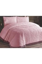 Siena Dantelli Yatak Örtüsü Pudra - Görsel 3