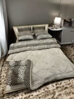 Çift Kişilik Welsoft Pufidik Uyku Seti Leopar Desenli - Görsel 6