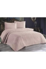 Ultrasonik Kapitoneli Yatak Örtüsü Pudra - Görsel 2