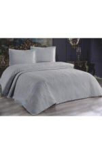 Ultrasonik Kapitoneli Yatak Örtüsü Gri - Görsel 2