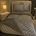 Tek Kişilik Welsoft Pufidik Uyku Seti Gri Zincir Desenli